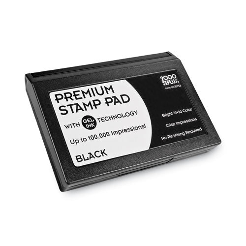 Microgel Stamp Pad For 2000 Plus, 4.25" X 2.75", Black.