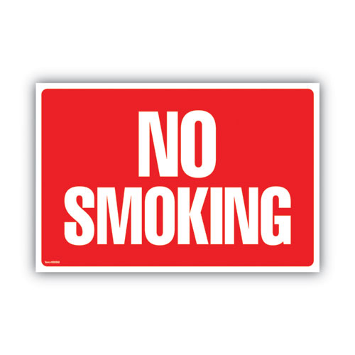 Two-sided Signs, No Smoking/no Fumar, 8 X 12, Red.