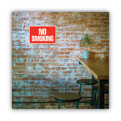 Two-sided Signs, No Smoking/no Fumar, 8 X 12, Red.