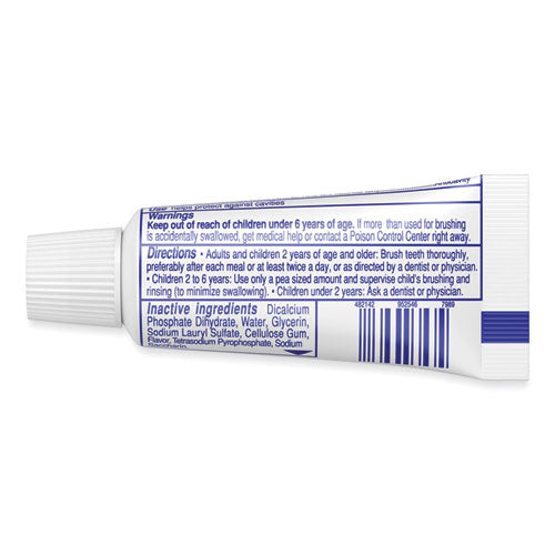 Toothpaste, Personal Size, 0.85 Oz Tube, Unboxed, 240/carton.