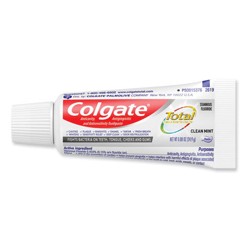 Total Toothpaste, Coolmint, 0.88 Oz, 24/carton.