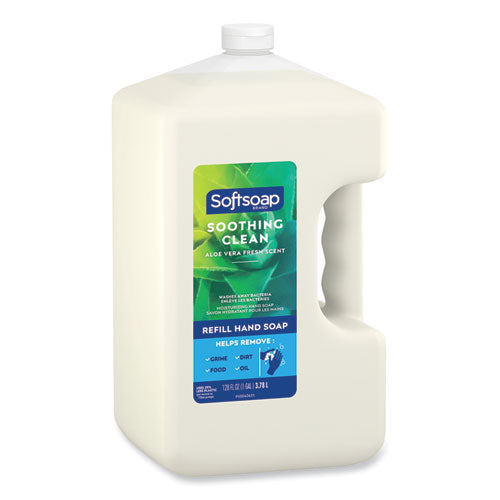 Liquid Hand Soap Refill With Aloe, Aloe Vera Fresh Scent,  1 Gal Refill Bottle, 4/carton.