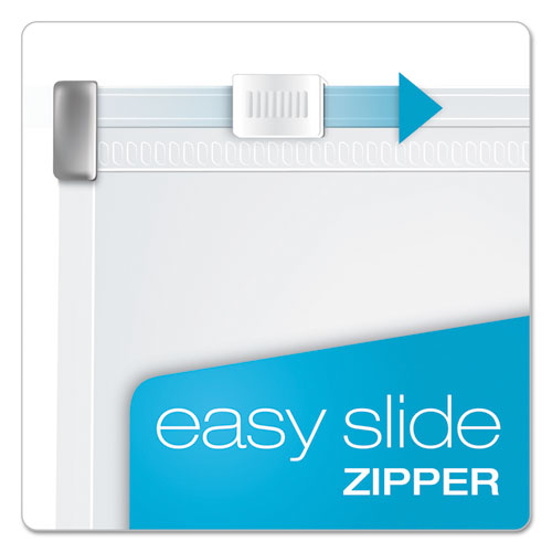 Expanding Zipper Binder Pockets, 8.5 X 11, Clear, 3/pack.
