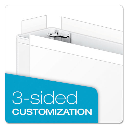Clearvue Slant-d Ring Binder, 3 Rings, 2" Capacity, 11 X 17, White.