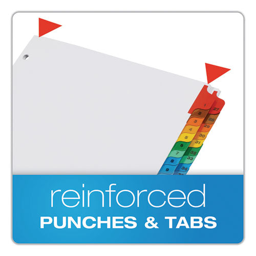 Onestep Printable Table Of Contents And Dividers - Double Column, 52-tab, 1 To 52, 11 X 8.5, White, 1 Set.