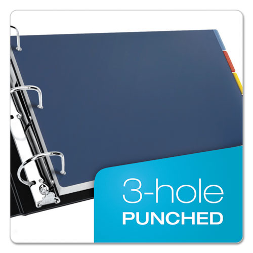 Tabloid-size Poly Index Divider, 5-tab, 11 X 17, Assorted, 1 Set.