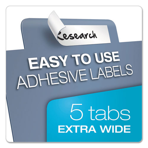 Tabloid-size Poly Index Divider, 5-tab, 11 X 17, Assorted, 1 Set.