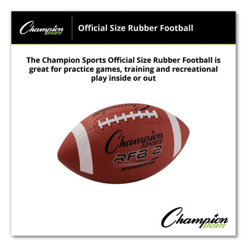 Rubber Sports Ball, For Football, Intermediate Size, Brown