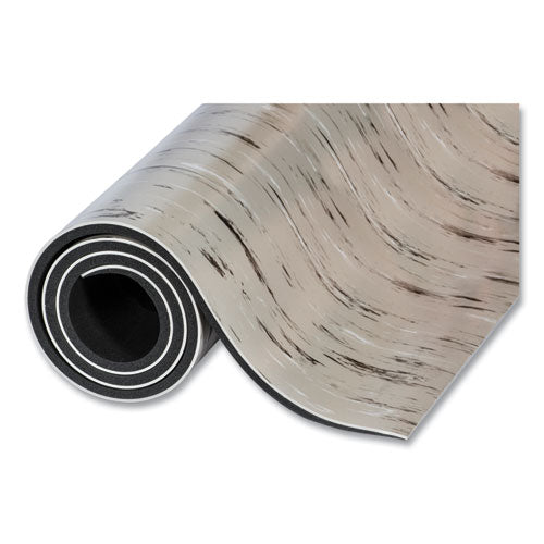 Cushion-step Marbleized Rubber Mat, 24 X 36, Gray