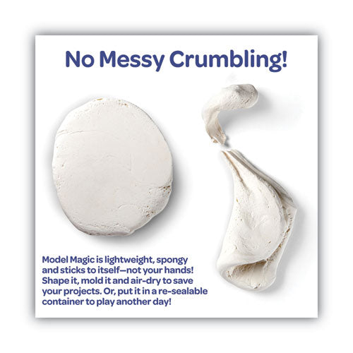 Model Magic Modeling Compound,1 Oz Packs, 75 Packs, White, 6 Lbs 13 Oz.