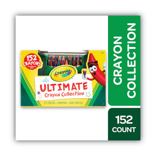 Ultimate Crayon Case, Sharpener Caddy, 152 Colors.