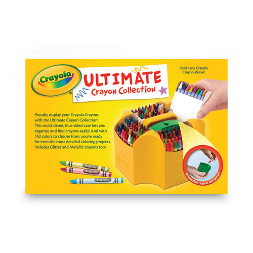 Ultimate Crayon Case, Sharpener Caddy, 152 Colors.