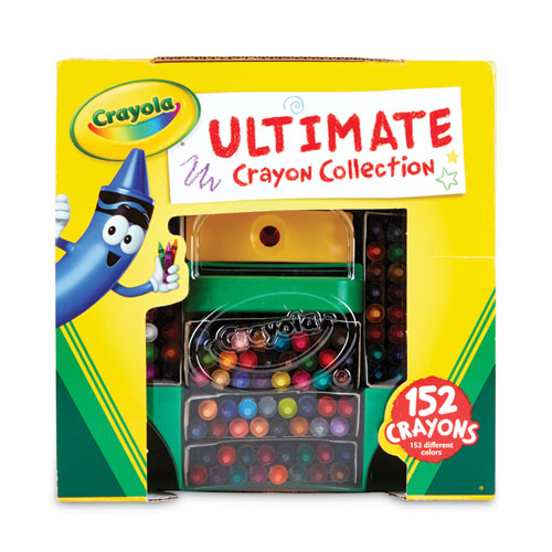 Ultimate Crayon Case, Sharpener Caddy, 152 Colors.