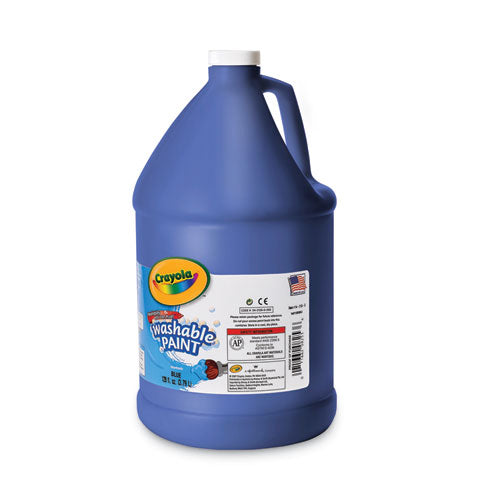 Washable Paint, Blue, 1 Gal Bottle.