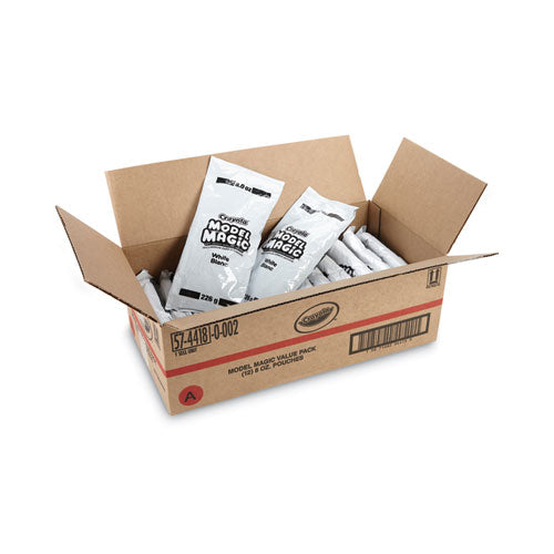 Model Magic Modeling Compound, 8 Oz Packs, 12 Packs, White, 6 Lbs.