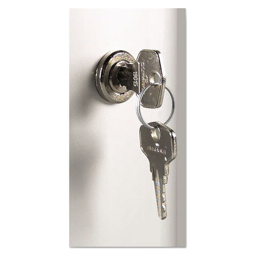 Locking Key Cabinet, 36-key, Brushed Aluminum, Silver, 11.75 X 4.63 X 11.