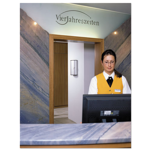 Locking Key Cabinet, 72-key, Brushed Aluminum, Silver, 11.75 X 4.63 X 15.75.