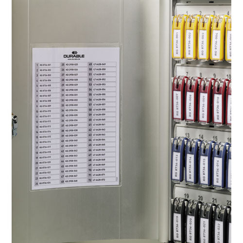Locking Key Cabinet, 72-key, Brushed Aluminum, Silver, 11.75 X 4.63 X 15.75.