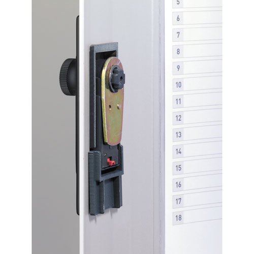 Locking Key Cabinet, 72-key, Brushed Aluminum, Silver, 11.75 X 4.63 X 15.75.