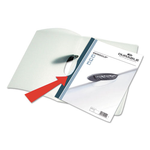 Swingclip Clear Report Cover, Swing Clip, 8.5 X 11, Clear/clear, 25/box.