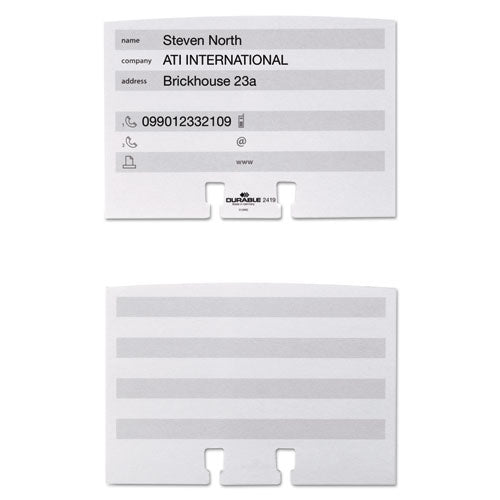 Telindex Desk Address Card File, Holds 500 2.88 X 4.13 Cards, 5.13 X 9.31 X 3.56,Plastic, Graphite/black