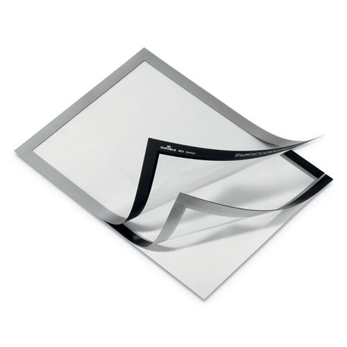 Duraframe Sign Holder, 8.5 X 11, Silver Frame, 2/pack.