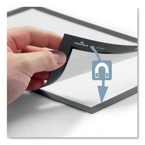 Duraframe Sign Holder, 8.5 X 11, Silver Frame, 2/pack.