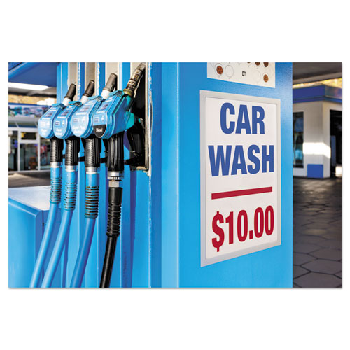 Duraframe Sign Holder, 11 X 17, Silver, 2/pack.