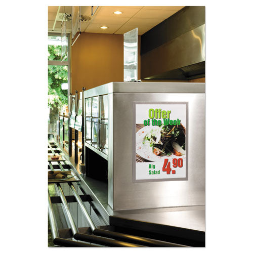 Duraframe Sign Holder, 11 X 17, Silver, 2/pack.