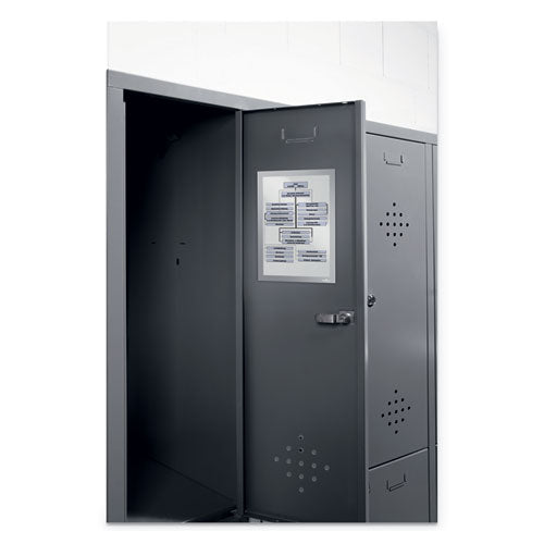 Duraframe Magnetic Sign Holder, 8.5 X 11, Silver Frame, 2/pack.