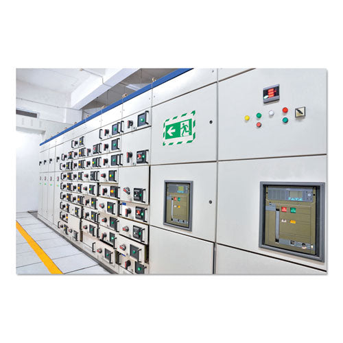 Duraframe Security Magnetic Sign Holder, 8.5 X 11, Green/white Frame, 2/pack.