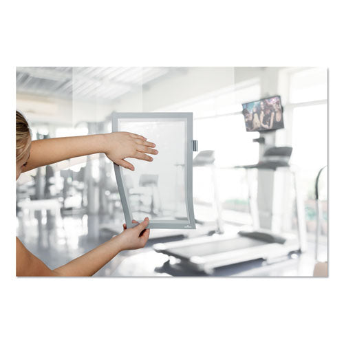 Duraframe Note Sign Holder, 8.5 X 11, Silver Frame.