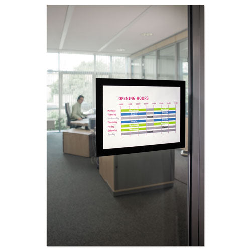 Duraframe Sign Holder, 5.5 X 8.5, Black Frame, 2/pack.