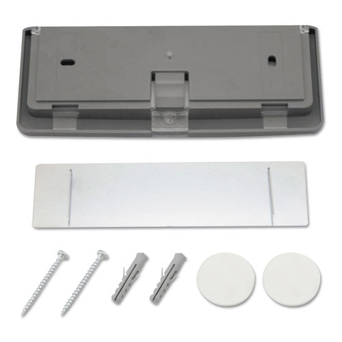 Click Sign Holder For Interior Walls, 6.75 X 0.63 X 5.13, Gray.