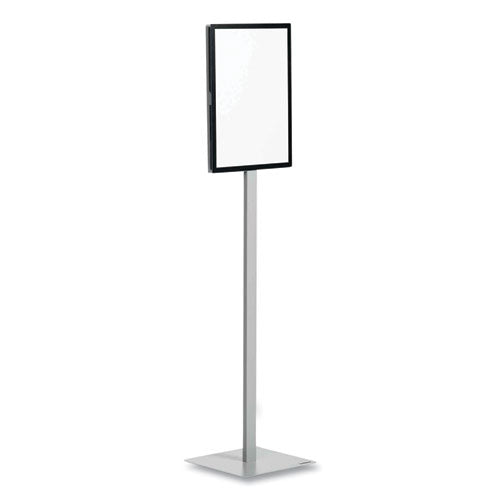Info Basic Floor Stand, 55.31" Tall, Black Stand, 11 X 17 Face.