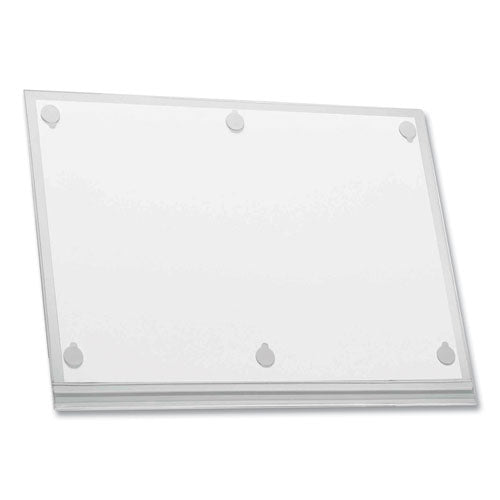 Self-adhesive Water-resistant Sign Holder, 11 X 17, Clear Frame, 5/pack.