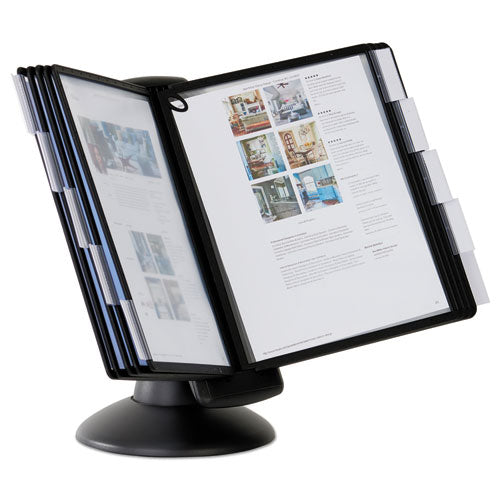 Sherpa Motion Desk Reference System, 10 Panels, Black Borders.
