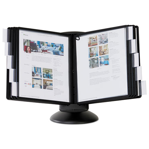 Sherpa Motion Desk Reference System, 10 Panels, Black Borders.