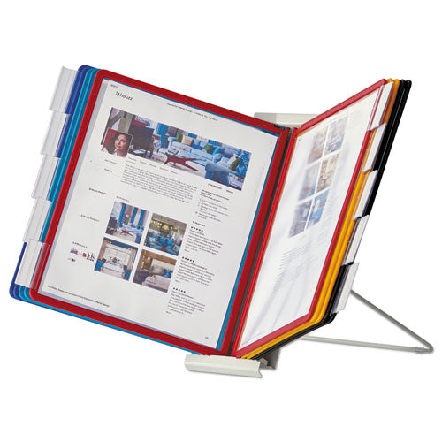 Instaview Expandable Desktop Reference System, 10 Panels, Assorted Borders.