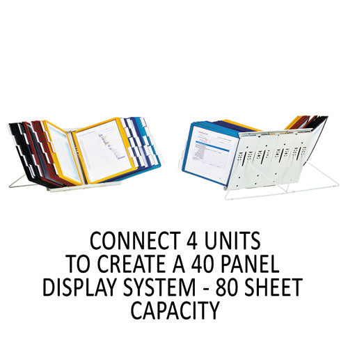 Instaview Expandable Desktop Reference System, 10 Panels, Assorted Borders.