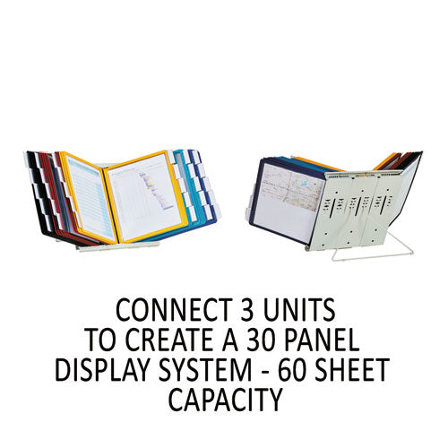 Instaview Expandable Desktop Reference System, 10 Panels, Assorted Borders.