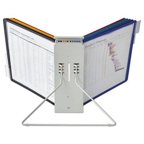 Instaview Expandable Desktop Reference System, 10 Panels, Assorted Borders.
