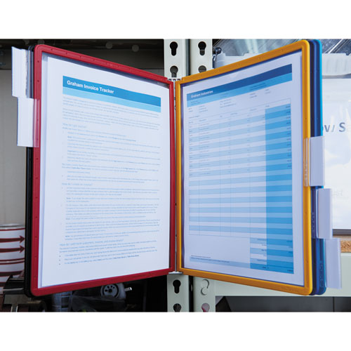 Vario Magnetic Wall Reference System, 5 Panels, 10 Pockets, Assorted Borders.