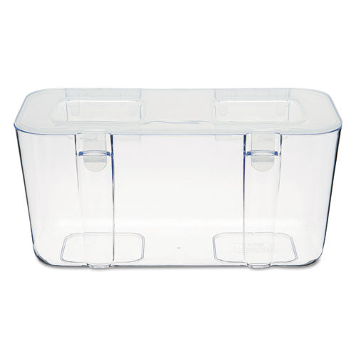 Stackable Caddy Organizer, Medium, Plastic, 8.8 X 4 X 4.38, White.