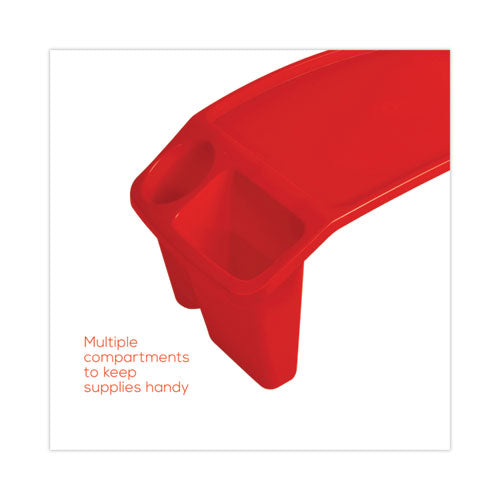 Antimicrobial Lap Desk, Rectangular, 23.35w X 12d X 8.53h, Red.