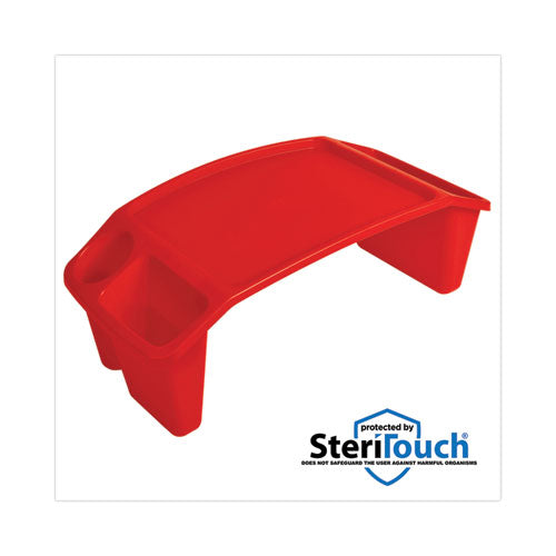 Antimicrobial Lap Desk, Rectangular, 23.35w X 12d X 8.53h, Red.