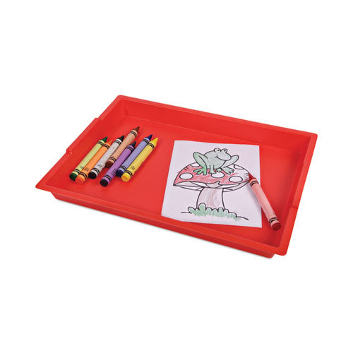 Little Artist Antimicrobial Finger Paint Tray, 16 X 1.8 X 12, Red.