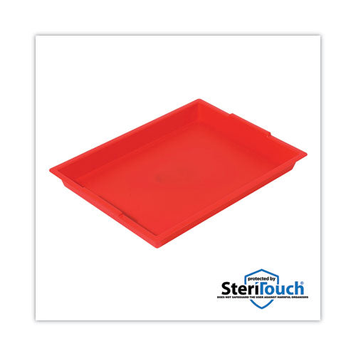 Little Artist Antimicrobial Finger Paint Tray, 16 X 1.8 X 12, Red.