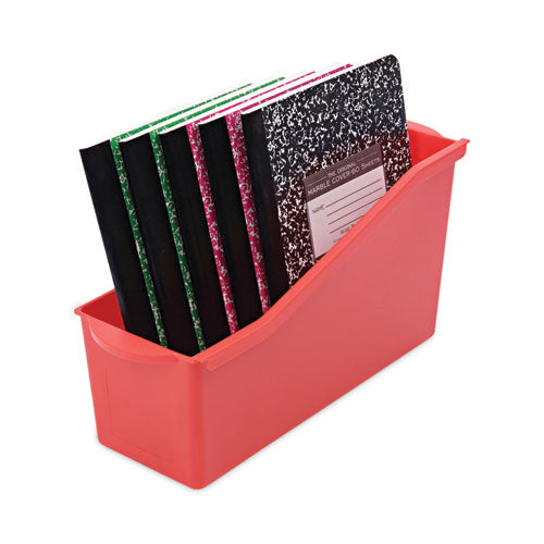 Antimicrobial Book Bin, 14.2 X 5.34 X 7.35, Red.