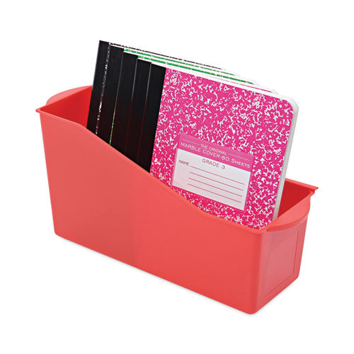 Antimicrobial Book Bin, 14.2 X 5.34 X 7.35, Red.